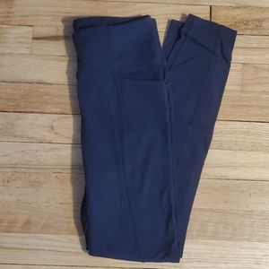 Athleta leggings, size M, navy blue